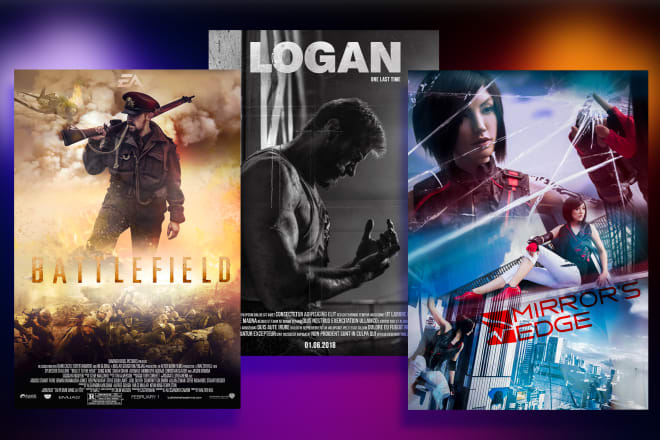I will make professional movie poster design from your ideas
