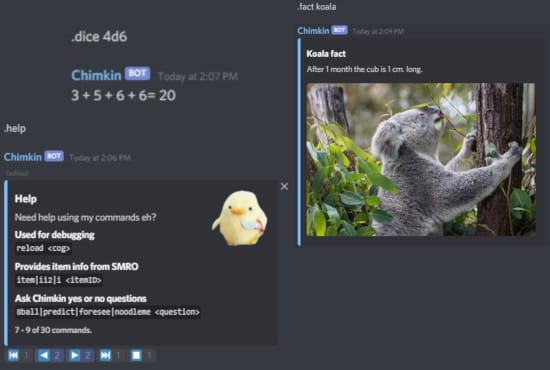 I will make you a cheap and simple discord bot