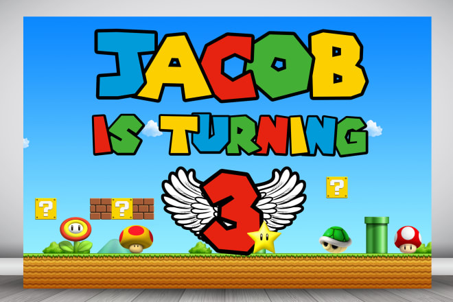 I will make your text or name in super mario style
