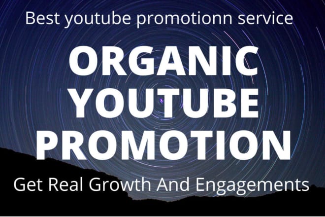 I will market, youtube video promotion, music video, twitch channel promotion