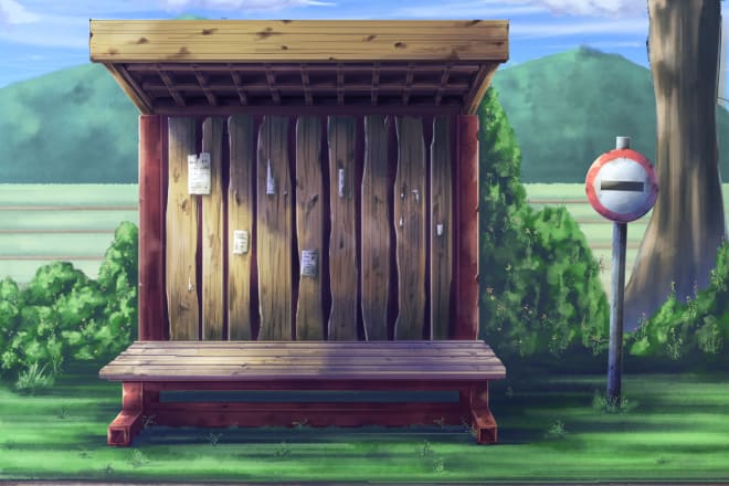 I will painting anime background style