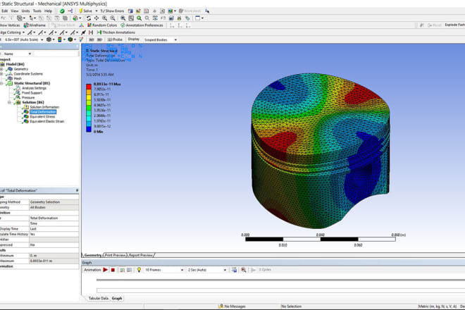 I will perform engineering design simulations in ansys or comsol