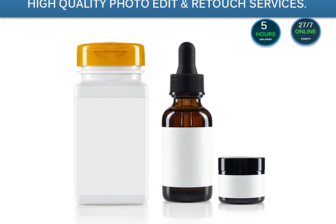 I will photo edit and photo retouch online product photo editing