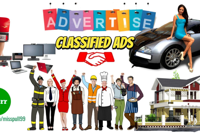I will post your service,job or gig ads on a top classified site