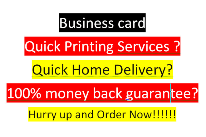 I will print business card, letterhead, and stationery items