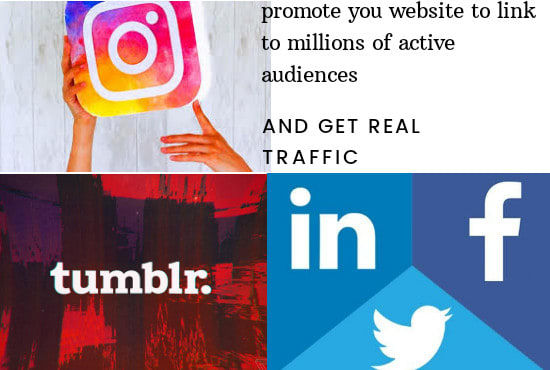 I will promote and share your link to 100m active tumblr audience, drive real traffic