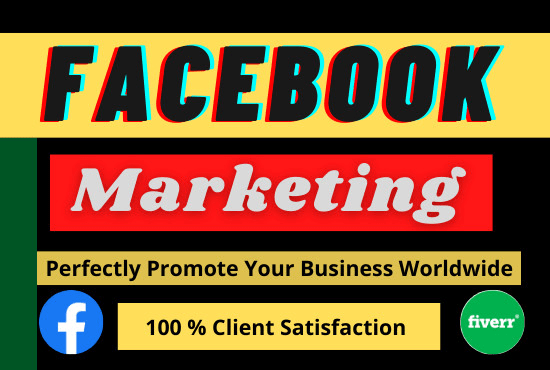 I will promote any business total facebook marketing service in world wide