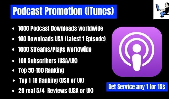 I will promote podcast,podcast audio to boost listener and download