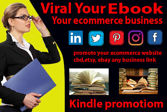 I will promote your book promotion 100 million people on social media