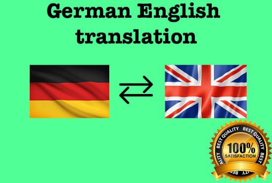 I will provide english german translation