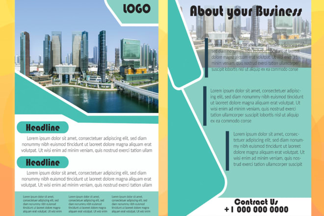 I will provide flyer brochure banner and poster design services