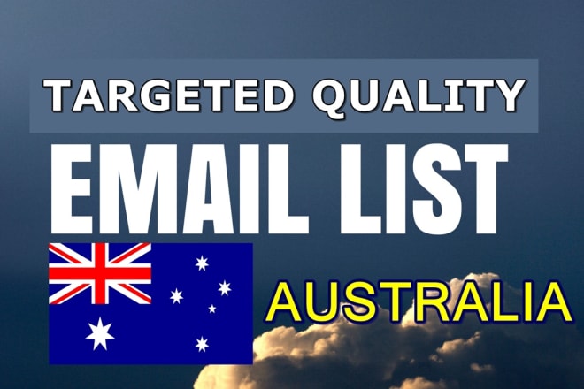 I will provide target email database of australia