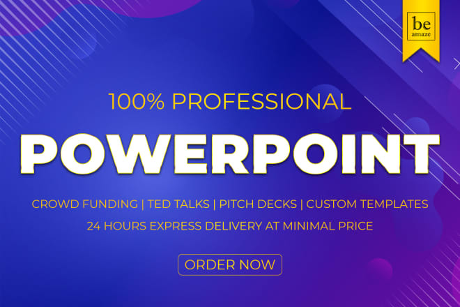 I will redesign your powerpoint presentation