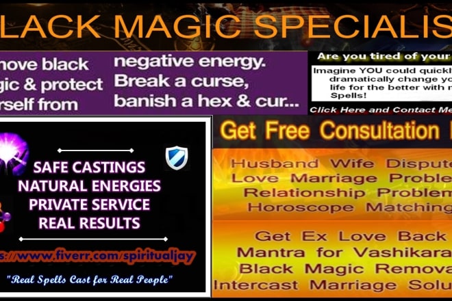 I will remove curse black magic and evil energies