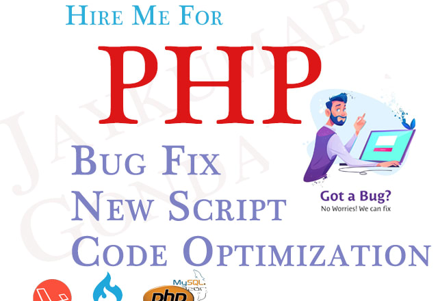 I will resolve php issues, new scripts
