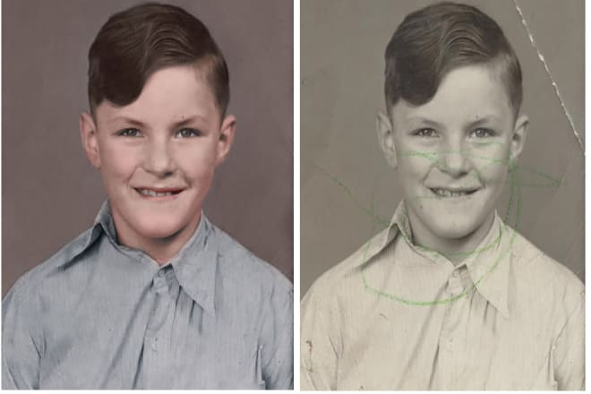 I will restore old photos, photo restoration in photoshop