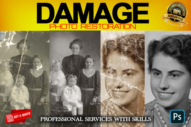 I will restore repair colorize old damaged photos, image restore photo restore