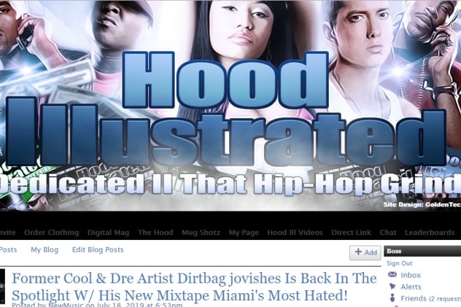 I will review your music on hood illustrated, popular hip hop site
