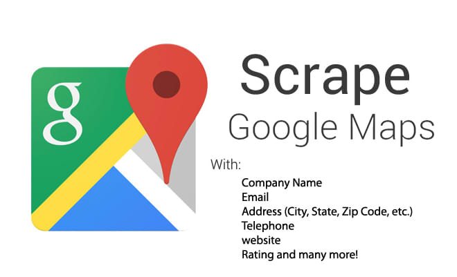 I will scrape google map or business data with emails