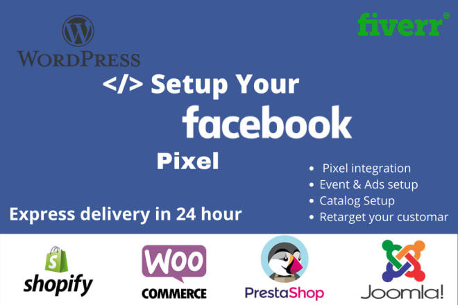 I will setup google analytics facebook pixel in your wordpress website