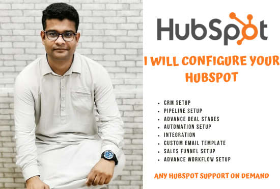 I will setup hubspot CRM with sales funnels and automation