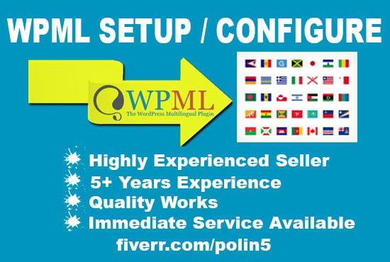 I will setup wordpress multi language using wpml plugins