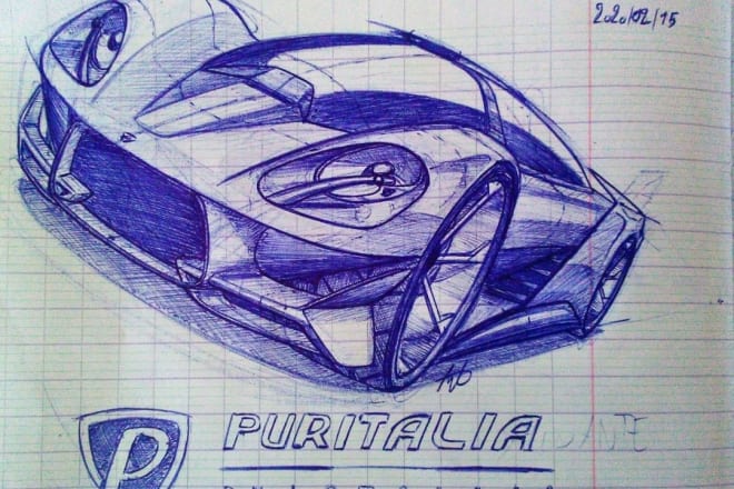 I will sketch analog car designs