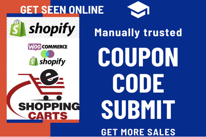 I will submit coupon code deals manually to 35 popular coupon sites