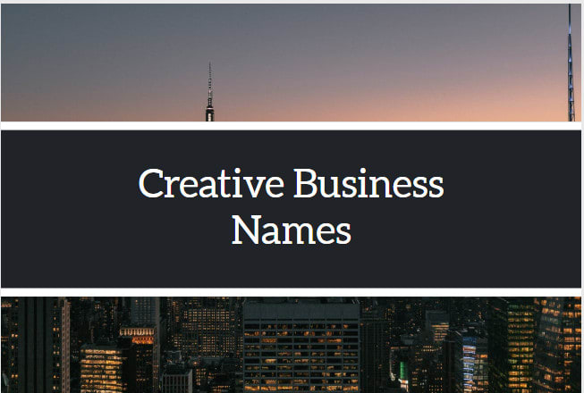 I will suggest you 5 business names, brand names or company names