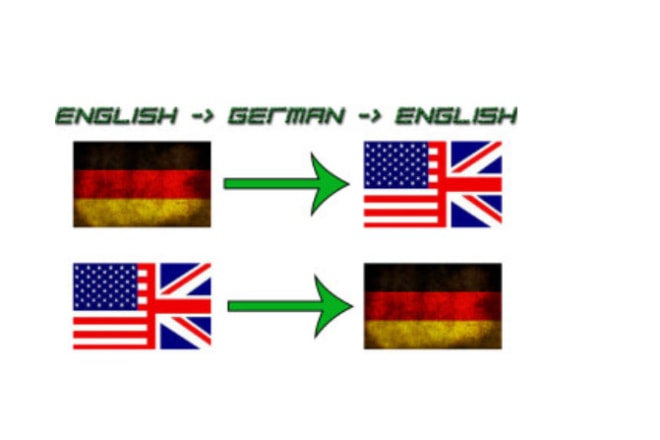 I will translate from english to german