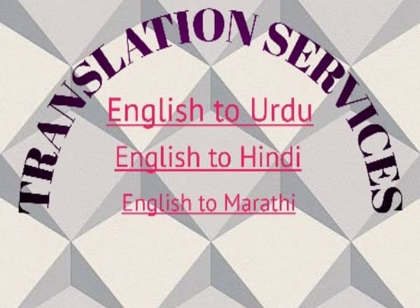 I will translate from english to urdu hindi marathi