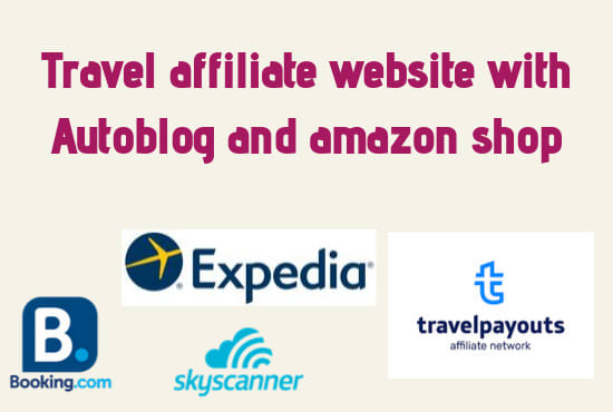I will travel affiliate website with marketing plan