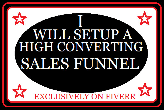 I will use click funnels to set up clickbank,clickfunnels, sales funnel,landing page