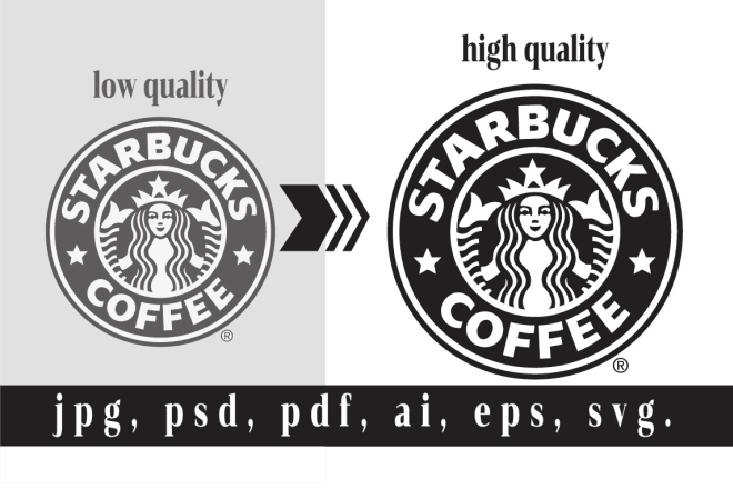 I will vectorise, recreate logo or turn image into vector, png transparent background