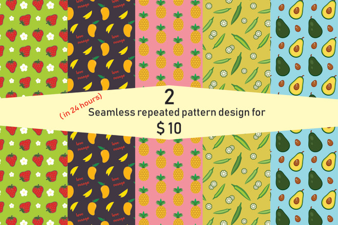 I will vectorize and recreate seamless repeated pattern