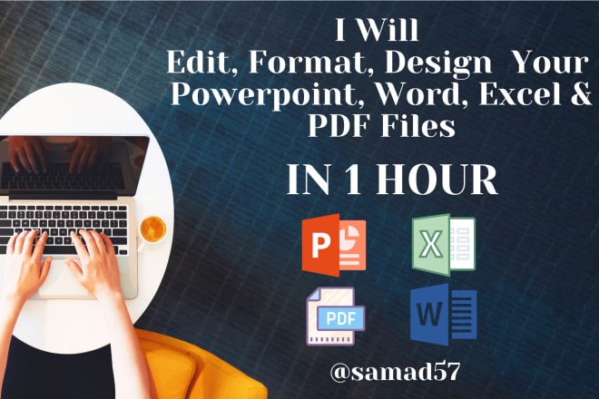 I will work on word excel powerpoint pdf projects