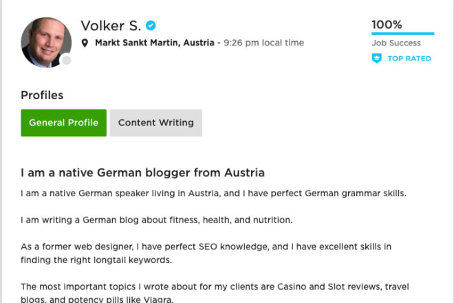 I will write a german article