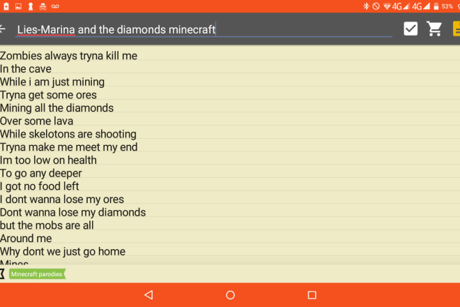 I will write a minecraft parody to any song