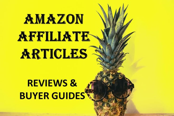 I will write amazon affiliate articles and buying guides with SEO