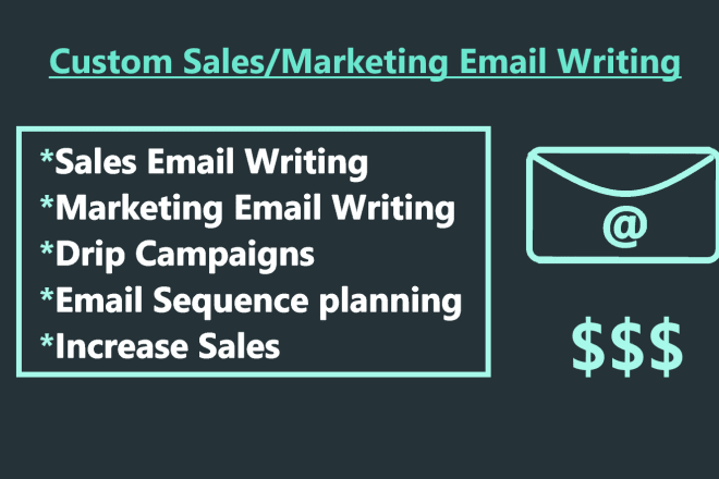 I will write email marketing and sales emails for your business