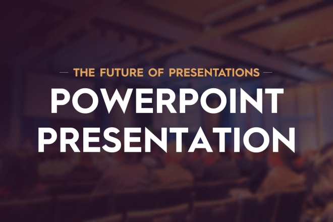 Our studio will design a powerpoint presentation and pitch deck