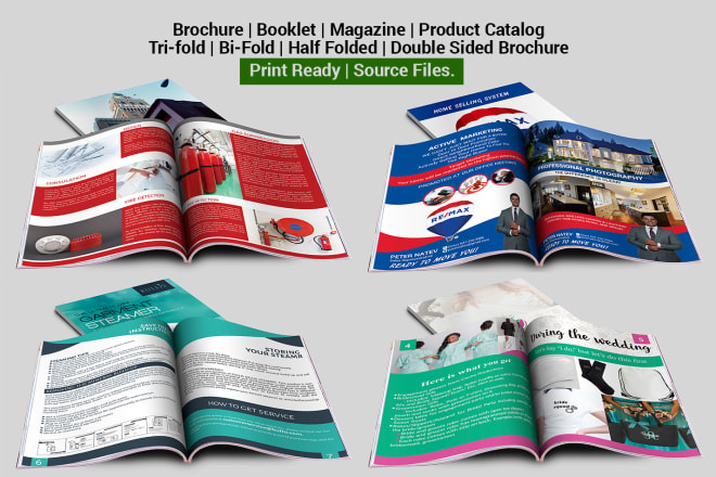 I will 12 page product catalog, magazine, booklet design