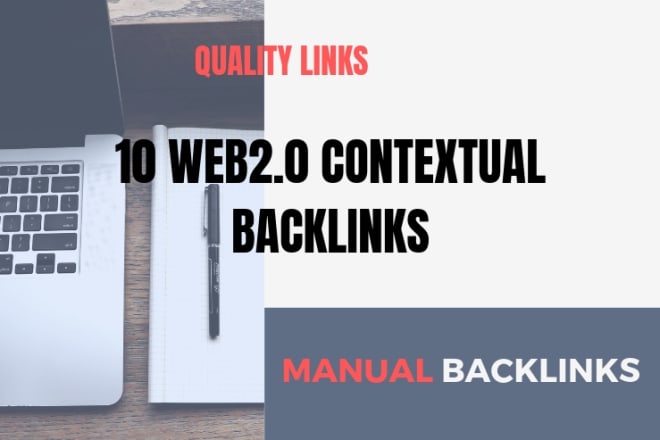 I will add 10 web 2,0,contextual backlinks,for SEO