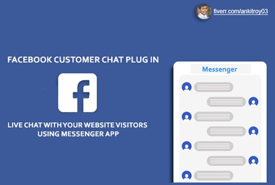 I will add facebook customer chat on your website