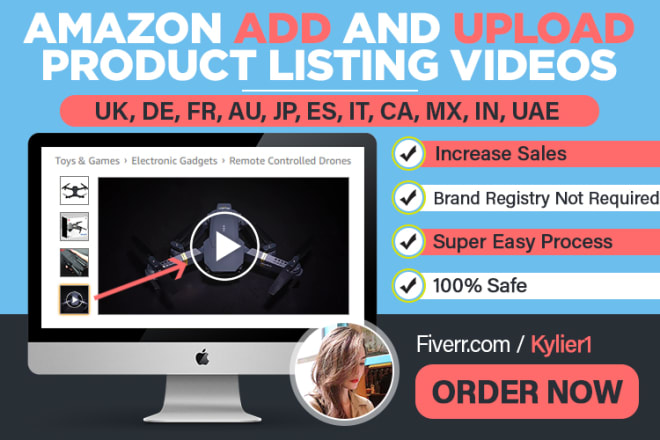 I will add upload amazon videos to listings to boost sales