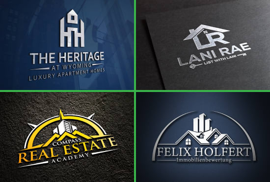 I will amazing real estate, construction and property logo design