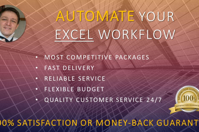 I will automate your entire excel workflow, macro, vba, dashboard, formula, function