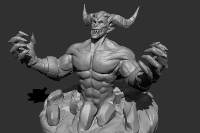 I will basic design of characters in zbrush creatures humans fantasy cartoon etc