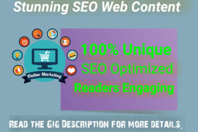 I will be a SEO website content writer and article rewriter