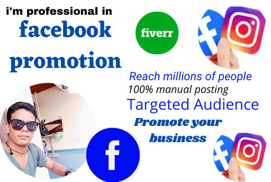 I will be your facebook and instagram marketing to millions of people